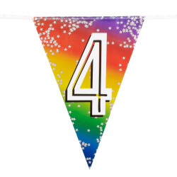 Narozeninová  girlanda '4' (6 m)
